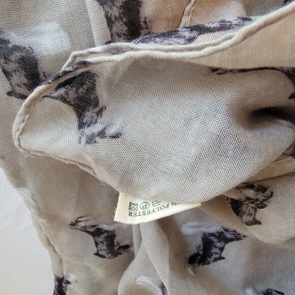 Scottish Terrier Infinity Scarf  Woven Minimalist Dog Lover - Picture 3 of 5